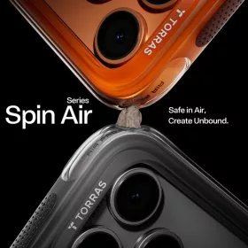 iPhone 17 Pro Torras Ostand Spin Air Series Shadow Black tok-6938075680145 2 kép