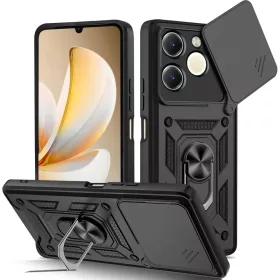 Realme Note 70T Fekete Techsuit CamShield tok