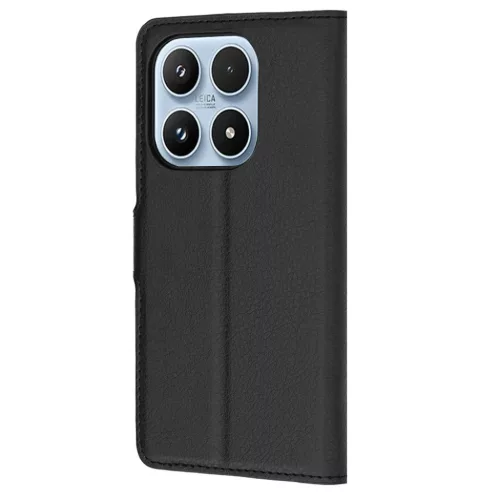Techsuit - Bőr Fliptok - Xiaomi 17 - Fekete tok-5949419344556 5 kép