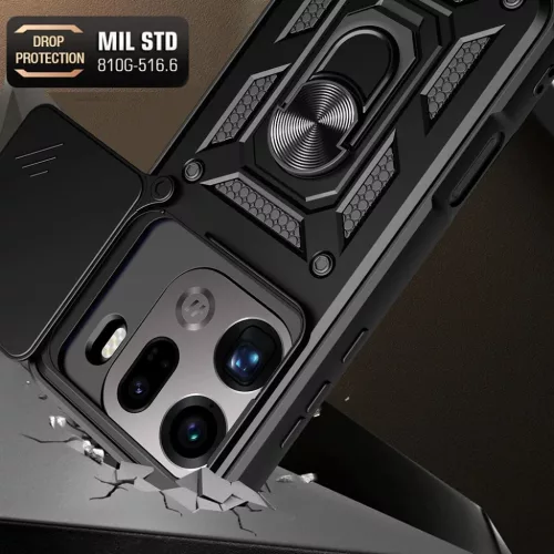 Oppo Find X9 Pro Fekete Techsuit CamShield Series tok-5949419344457 5 kép