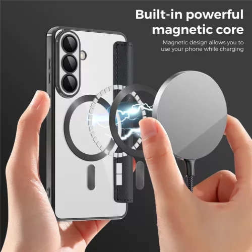  Samsung Galaxy S26 Fekete Techsuit SmartMag fliptok-5949419346017 5 kép