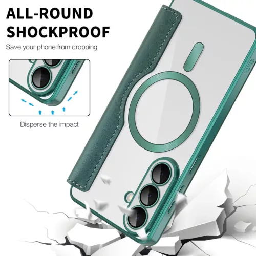  Samsung Galaxy S26 Zöld Techsuit SmartMag fliptok-5949419345980 5 kép