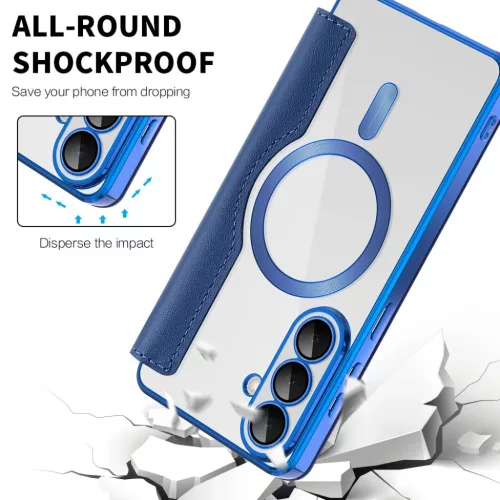  Samsung Galaxy S26 Kék Techsuit SmartMag Fliptok-5949419345973 6 kép