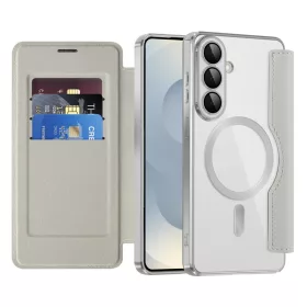  Samsung Galaxy S26 Szürke Techsuit SmartMag fliptok