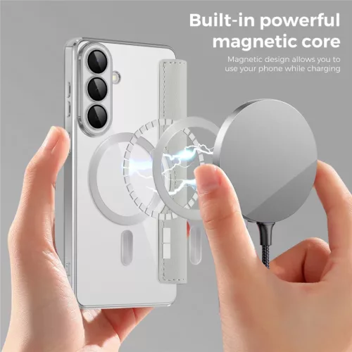  Samsung Galaxy S26 Szürke Techsuit SmartMag fliptok-5949419345959 3 kép