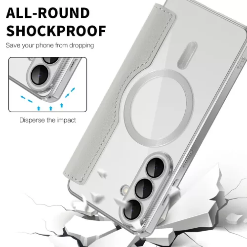  Samsung Galaxy S26 Szürke Techsuit SmartMag fliptok-5949419345959 6 kép