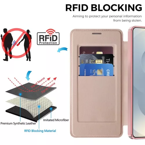  Samsung Galaxy S26 Ultra Pink Techsuit SmartMag Fliptok-5949419345928 6 kép