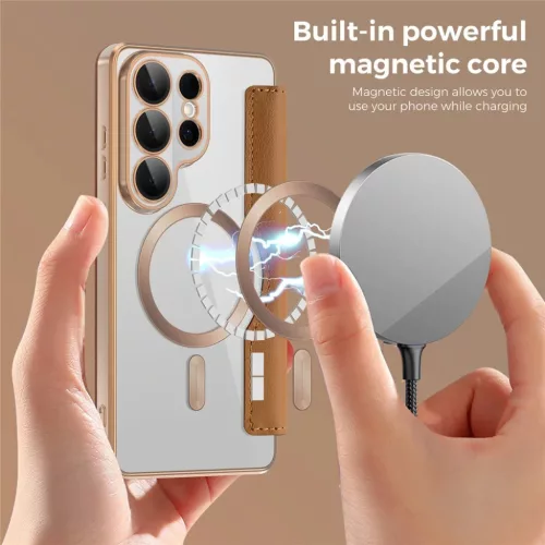  Samsung Galaxy S26 Ultra Barna Techsuit SmartMag fliptok-5949419345911 3 kép