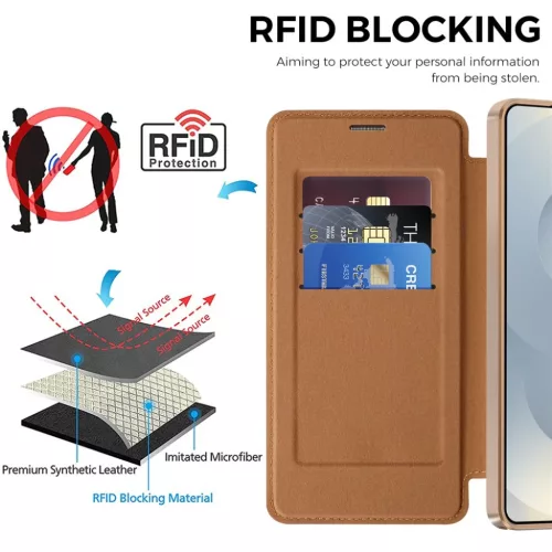  Samsung Galaxy S26 Ultra Barna Techsuit SmartMag fliptok-5949419345911 5 kép