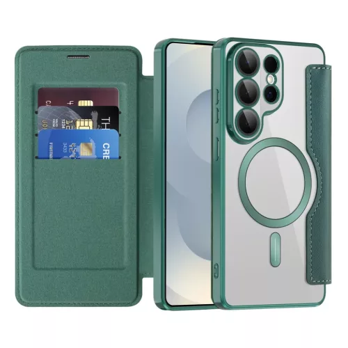  Samsung Galaxy S26 Ultra Zöld Techsuit SmartMag Fliptok-5949419345904 1 kép