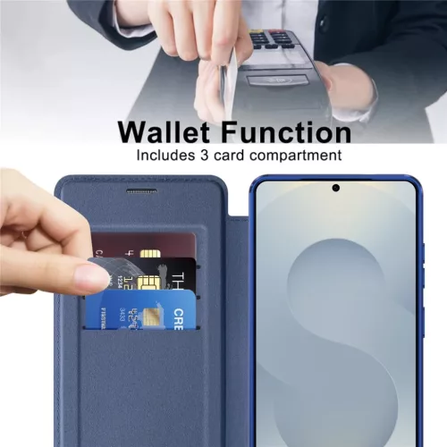  Samsung Galaxy S26 Ultra Kék Techsuit SmartMag Fliptok-5949419345898 5 kép