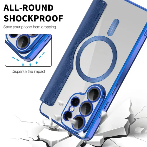  Samsung Galaxy S26 Ultra Kék Techsuit SmartMag Fliptok-5949419345898 9 kép