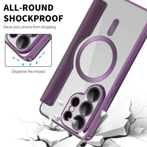  Samsung Galaxy S26 Ultra Lila Techsuit SmartMag Fliptok-5949419345867 5 kép
