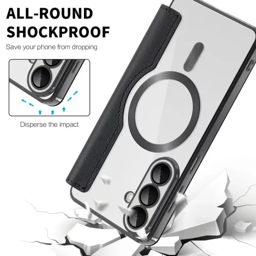  Samsung Galaxy S26 Plus Fekete Techsuit SmartMag fliptok-5949419345850 5 kép