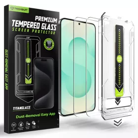   Samsung Galaxy S26 Plus Techsuit TitanGlass CrystalHD (2 pack) ujjlenyomat feloldás kompatibilis - Átlátszó üvegfólia