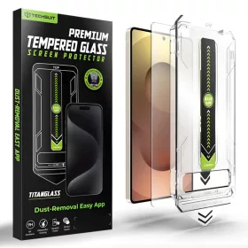   Samsung Galaxy S26 Ultra Techsuit - [Fingerprint Unlock Compatible] TitanGlass CrystalHD - Clear üvegfólia