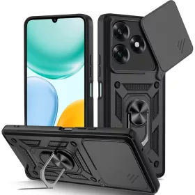Honor X5c Plus Techsuit CamShield Series - Fekete tok