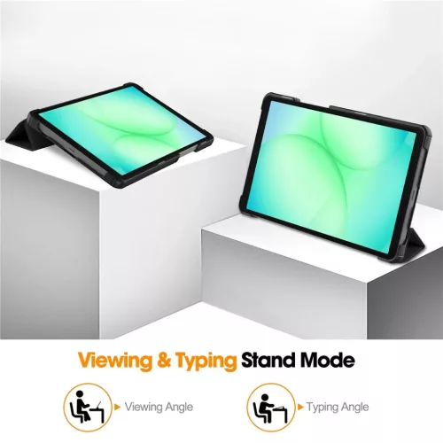 Samsung Galaxy Tab A11 / A9 fekete Techsuit FoldPro tok-5949419346673 7 kép