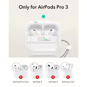 Apple AirPods Pro 3 Fehér ESR Pulse Magnetic FlickLock tok-4894240292136 2 kép