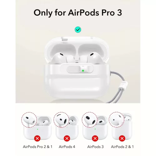 Apple AirPods Pro 3 Fehér ESR Pulse Magnetic FlickLock tok-4894240292136 2 kép