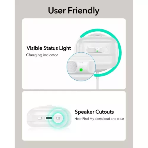 Apple AirPods Pro 3 Fehér ESR Pulse Magnetic FlickLock tok-4894240292136 5 kép