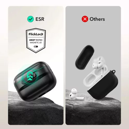  Apple AirPods Pro 3 ESR - Pulse Magnetic FlickLock - Sötétkék tok-4894240292075 5 kép