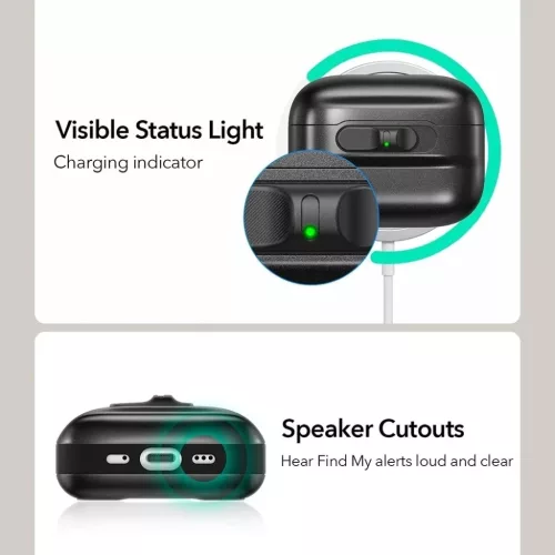 Apple AirPods Pro 3 ESR - Pulse Magnetic FlickLock - Sötétkék tok-4894240292075 9 kép