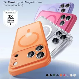 iPhone 17 Pro Frosted Orange ESR Classic Hybrid HaloLock tok-4894240291603 2 kép