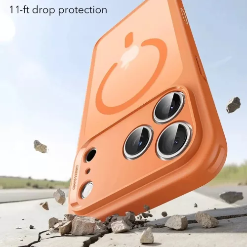 iPhone 17 Pro Frosted Orange ESR Classic Hybrid HaloLock tok-4894240291603 3 kép