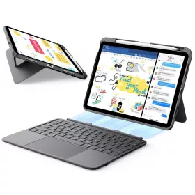   iPad Air 4 (2020) / Air 5 (2022) / Air 11 (2024) / Air 11 (2025) / Air 11 (2026) Sötétszürke ESR Flex billentyűzet tok