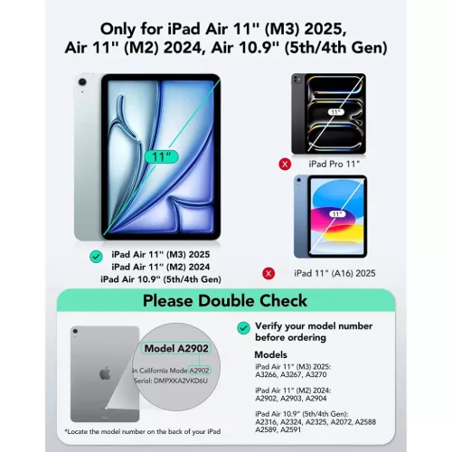 iPad Air 4 (2020) / Air 5 (2022) / Air 11 (2024) / Air 11 (2025) / Air-4894240275221 2 kép