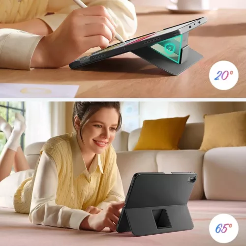 iPad 10 (2022) 10.9 / 11 (2025) Sötétszürke ESR Flex Keyboard Case -4894240274989 4 kép