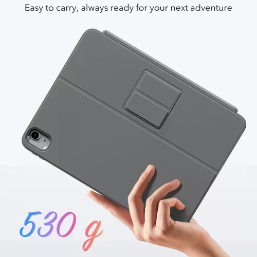 iPad 10 (2022) 10.9 / 11 (2025) Sötétszürke ESR Flex Keyboard Case -4894240274989 6 kép