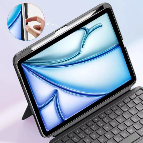 iPad 10 (2022) 10.9 / 11 (2025) Sötétszürke ESR Flex Keyboard Case -4894240274989 8 kép