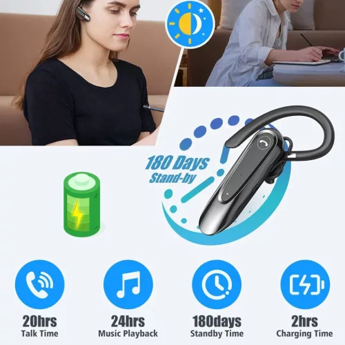 Premium Bluetooth Headset Techsuit (THB54) - Bluetooth, dupla mikrofon-5949419347090 3 kép