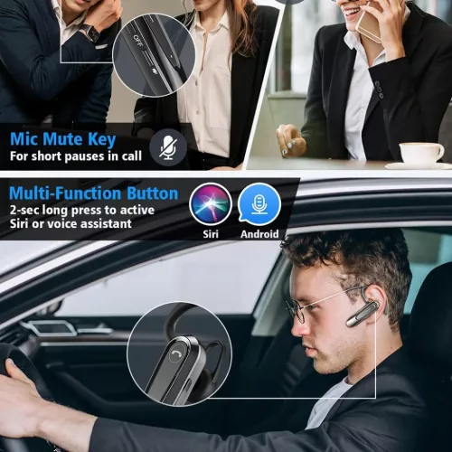 Premium Bluetooth Headset Techsuit (THB54) - Bluetooth, dupla mikrofon-5949419347090 7 kép