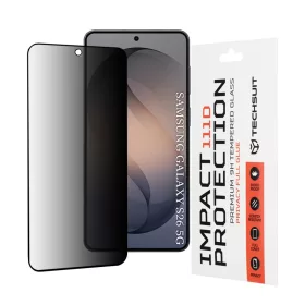   Samsung Galaxy S26 Fekete Techsuit 111D Privát Teljes Ragasztás üvegfólia
