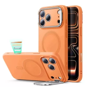   iPhone 17 Pro Max Orange ESR Cloud Soft HaloLock Kickstand tok