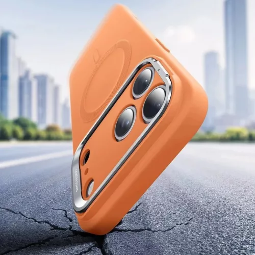 iPhone 17 Pro Max Orange ESR Cloud Soft HaloLock Kickstand tok-4894240291719 3 kép