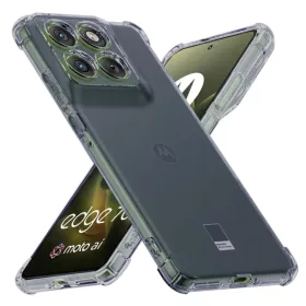    Motorola Edge 70 Füst Fekete Techsuit Ütésálló Átlátszó Szilikon tok