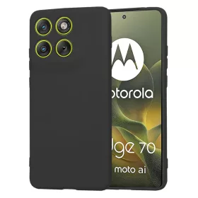 Motorola Edge 70 Fekete Techsuit SoftFlex tok