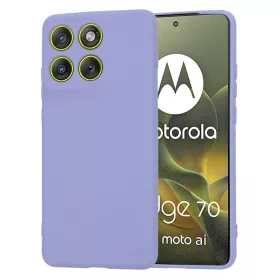 Motorola Edge 70 Techsuit - SoftFlex - Világos Lila tok