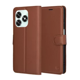 Honor X5c Plus Techsuit - Brown Leather Folio tok