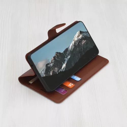 Honor X5c Plus Techsuit - Brown Leather Folio tok-5949419348264 1 kép