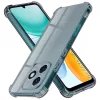 Honor X5c Plus Smoke Black Techsuit - Shockproof Clear Silicone tok