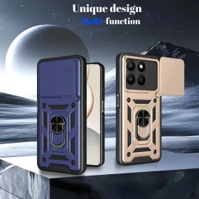 Honor X5c Plus Techsuit CamShield Series - Rózsaarany tok-5949419348202 2 kép