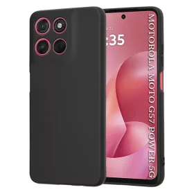   Motorola Moto G57 Power / G67 Power Techsuit SoftFlex - Fekete tok