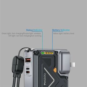 Yesido - Powerbank (YP89) - Mágneses, Gyors töltés, USB, Lightning,-6942314412978 2 kép