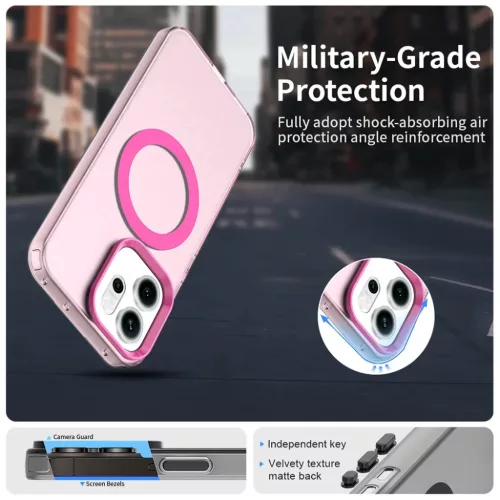 Oppo Reno14 Pink Techsuit CandyCase MagSafe tok-5949419349353 5 kép