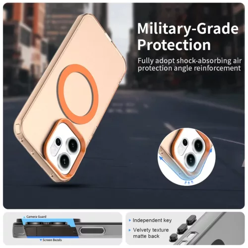 Oppo Reno14 CandyCase MagSafe Techsuit - Narancssárga tok-5949419349322 4 kép